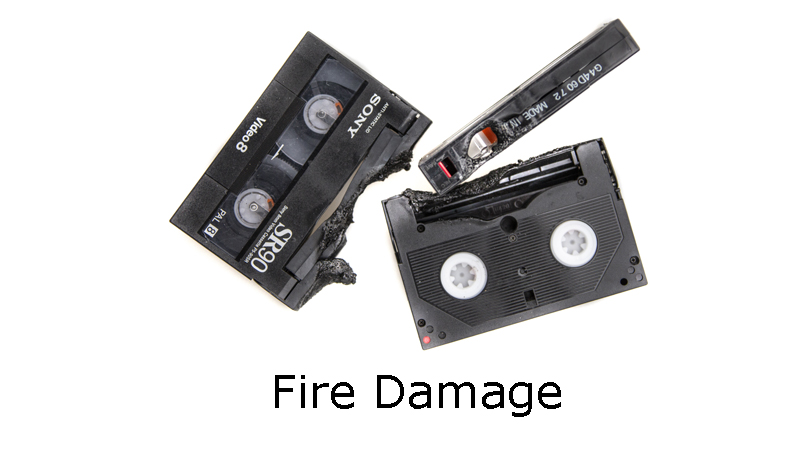 Fire damaged video